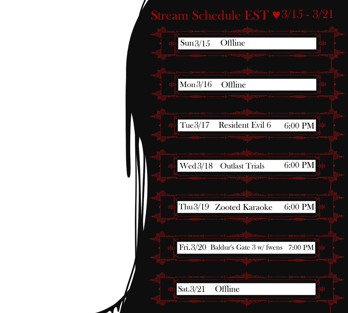 Tatiana Crosswicks || Ghoul EN VTuber tweet media