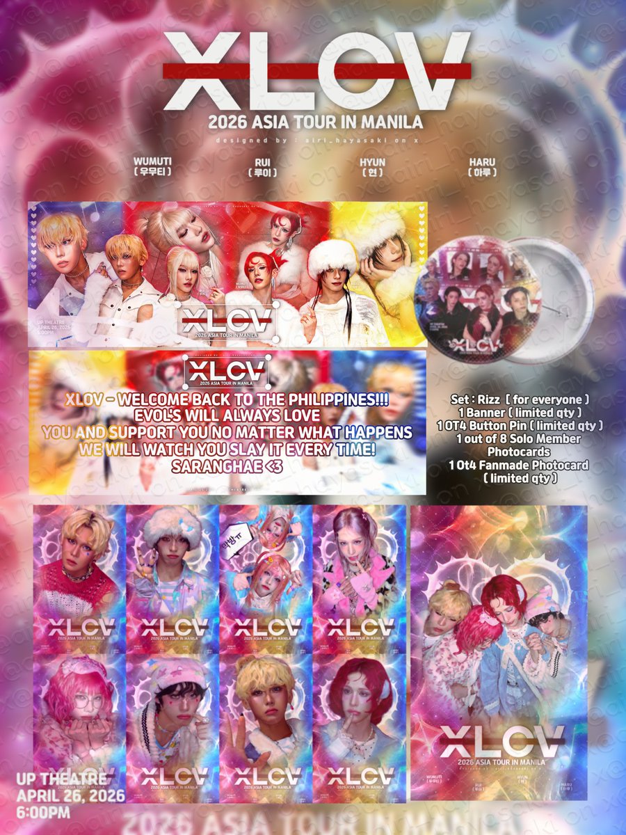 airi_hayasaki WILL WATCH XLOV CON🫶 | ❤️🩷💙💛 tweet media