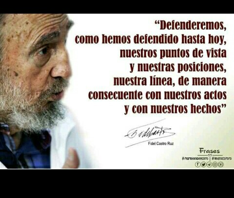 Gracias Fidel por habernos  señalado el camino.
#CubaVencerá 
#100AñosConFidel