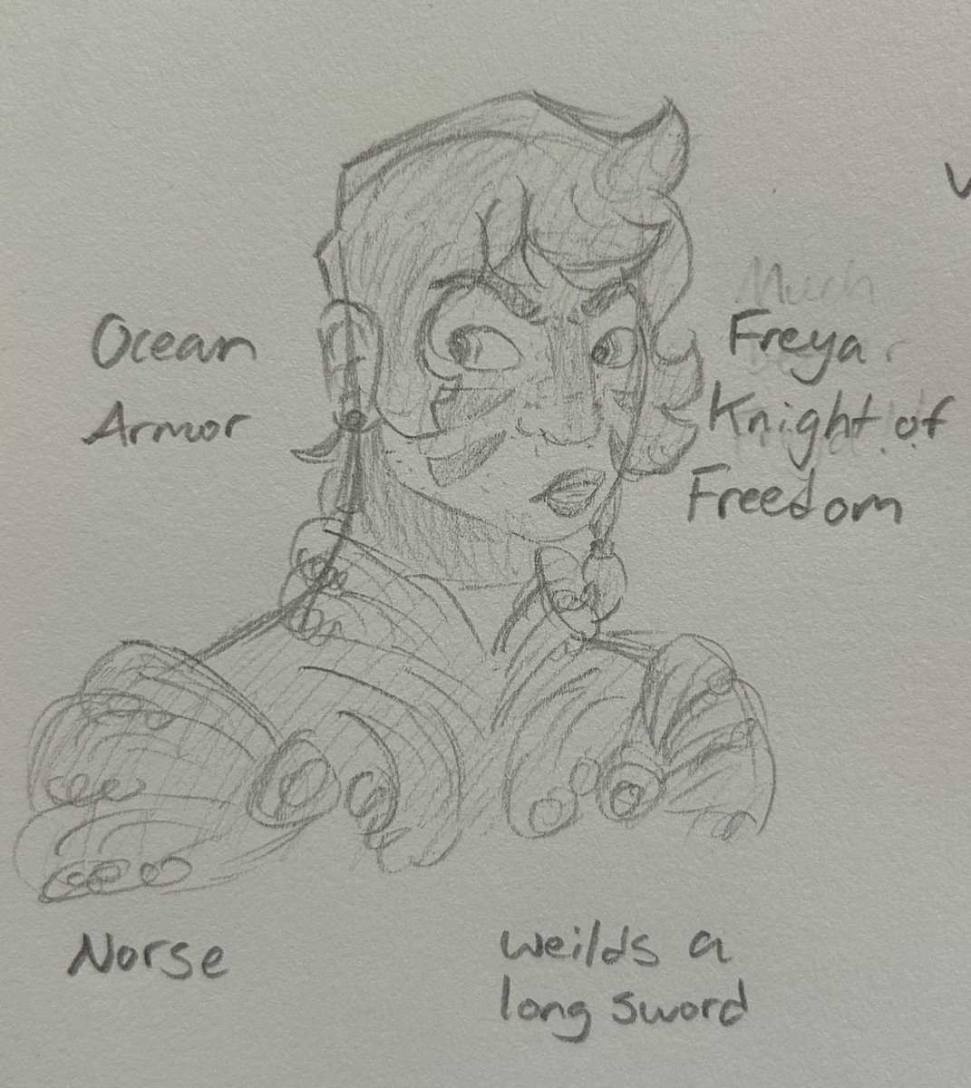 ghostly_tetrodi's tweet photo. The goat Freya is back!! ^^ #art #sketch #traditionalart #knightoc #knight #fantasy #story #oc #originalcharacter https://t.co/ULrIcZcqpt