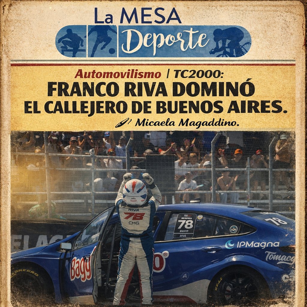 🏁 Automovilismo | TC2000: FRANCO RIVA DOMINÓ EL CALLEJERO DE BUENOS AIRES. ✍🏻 <a href="/mikmagaddinoo/">micaa</a>.
lamesadeldeporte.blogspot.com/2026/03/automo…