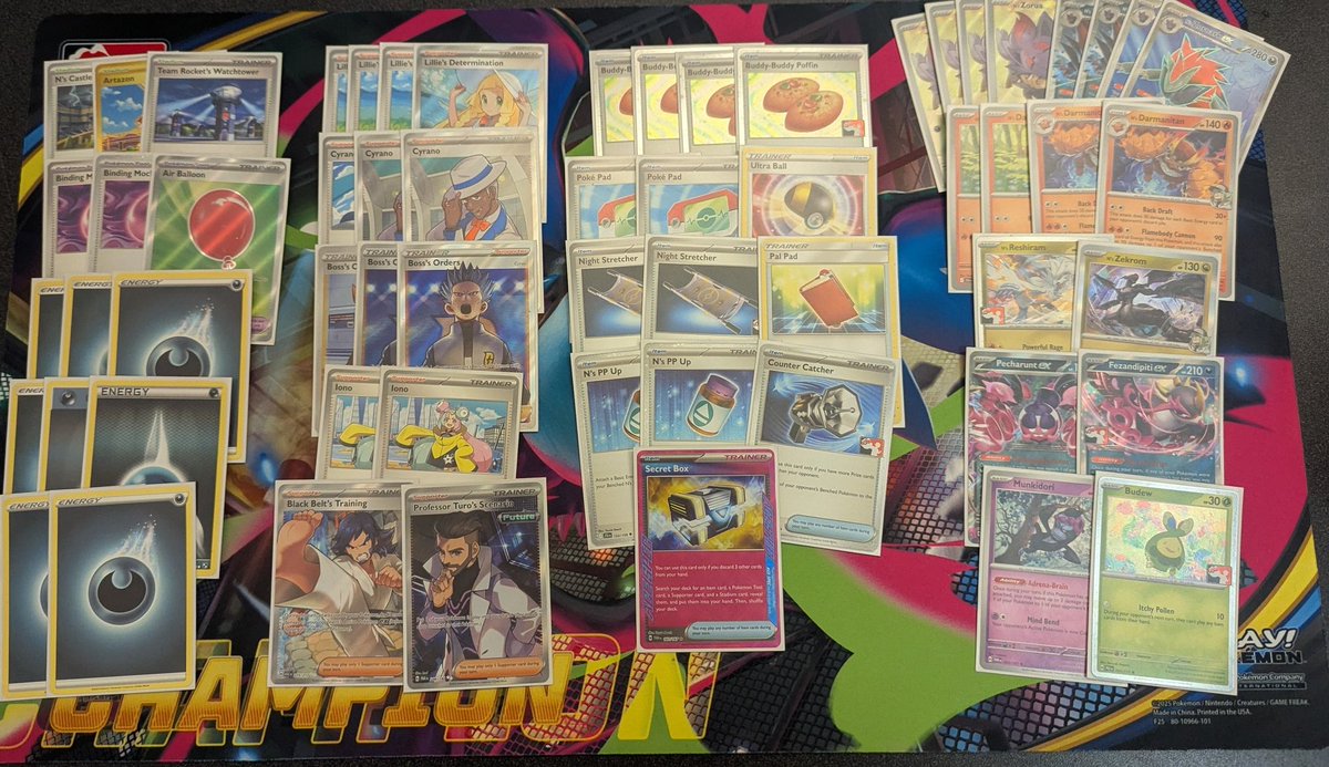 meunierjr17's tweet photo. Another  CUP WIN. Great day of pokemon at #gameHQ. Tried another Deck for once and it still payed out. Zoroark is so good right now. Talking with a Friend about the list and I would go down to a 1-1 Darmanitan to probably add a zekrom and another PP Up. Other wise liste is solid https://t.co/pxJdYiRMAd