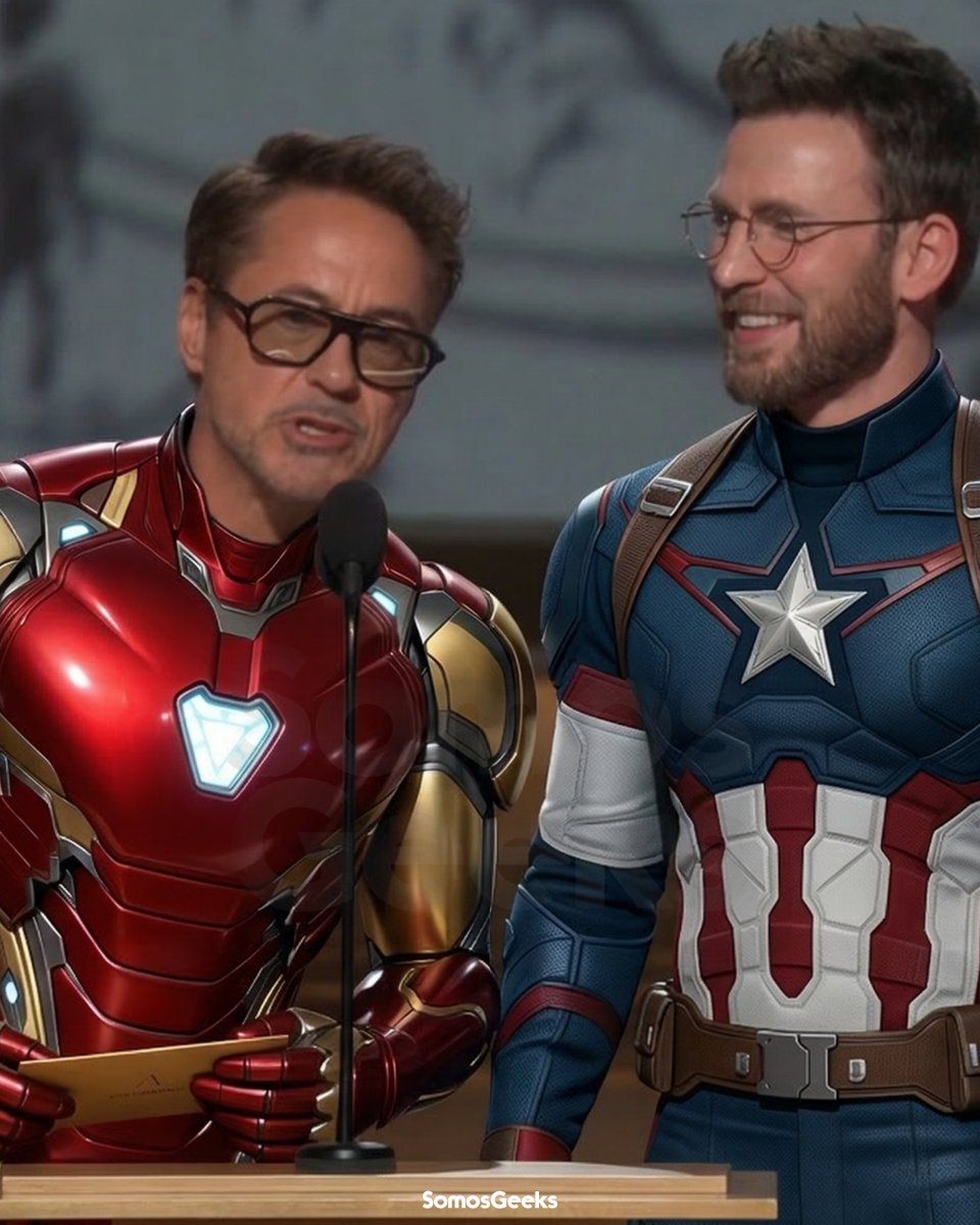 somosgeeksnews's tweet photo. IMPOSIBLE NO VERLOS ASI 🤯😍
Robert Downey Jr. y Chris Evans en los #oscars https://t.co/wikt6dgiGQ