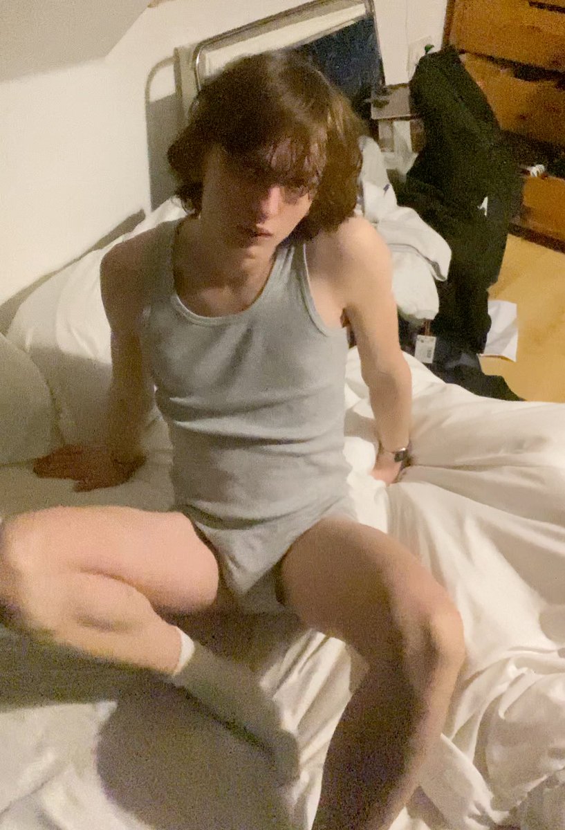 cherryboyonline's tweet photo. ts the comfiest to chill in like i used 2 go without the vest but ppl bullied me on video chat like why r u shirtless lol #twink https://t.co/xAZ3lUQrqd