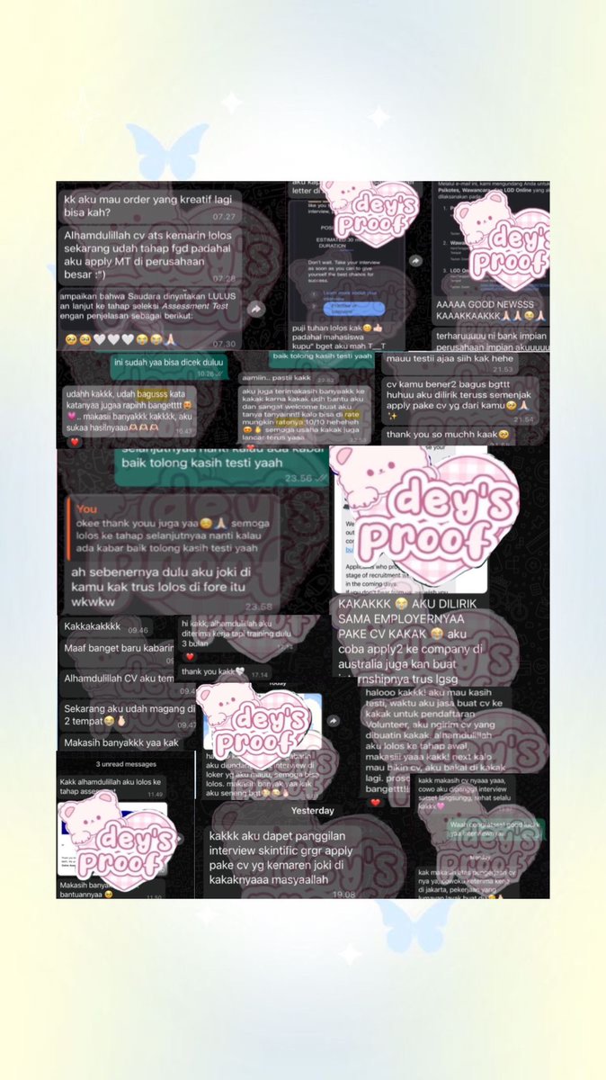 8000+ testi | dey- joki jasa cv ats kreatif tweet media