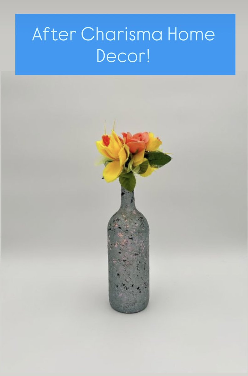 CharismaHomeDec's tweet image. #BeforeAndAfter Charisma Home Decor! Discover the magic of our upcycled hand painted vases created from glass bottles to add exclusivity and charm to your home! 
#beforeandafter #vases #upcycled #art #homedecor #handpainted #decorating #whimsical #creativity #artlovers
