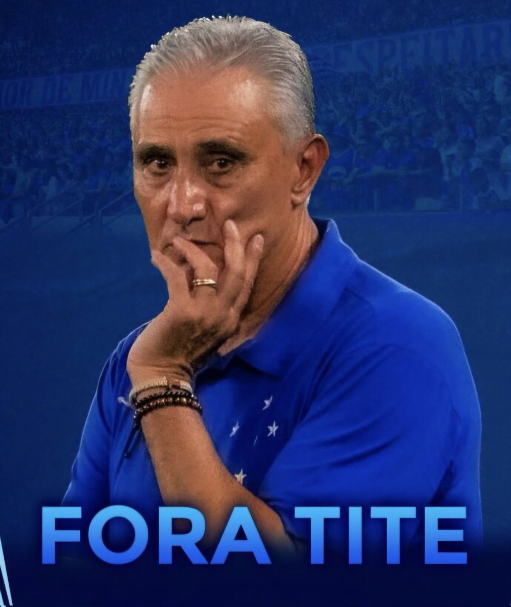 Vamos mostrar ao <a href="/Cruzeiro/">Cruzeiro 🦊</a> que a torcida tem força. Mostre a sua indignação com esse treineiro. 

#ForaTite