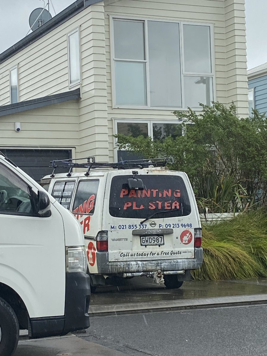 van like a plasterers radio or something