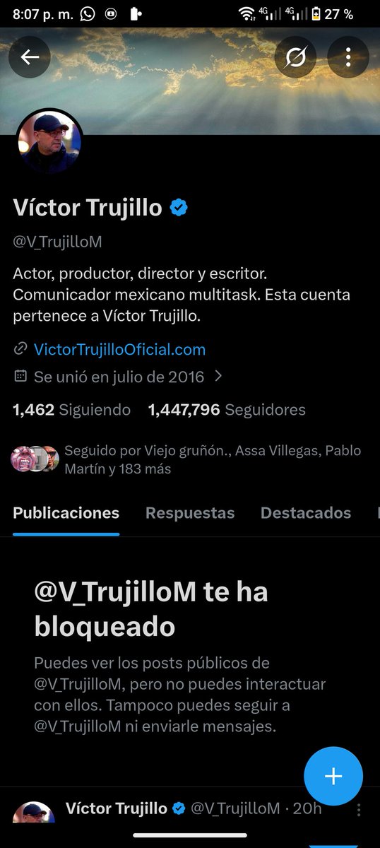 stagemix's tweet photo. Cuando ya no pueden contigo con argumentos ... Te bloquean https://t.co/a7NaKZHB3Q