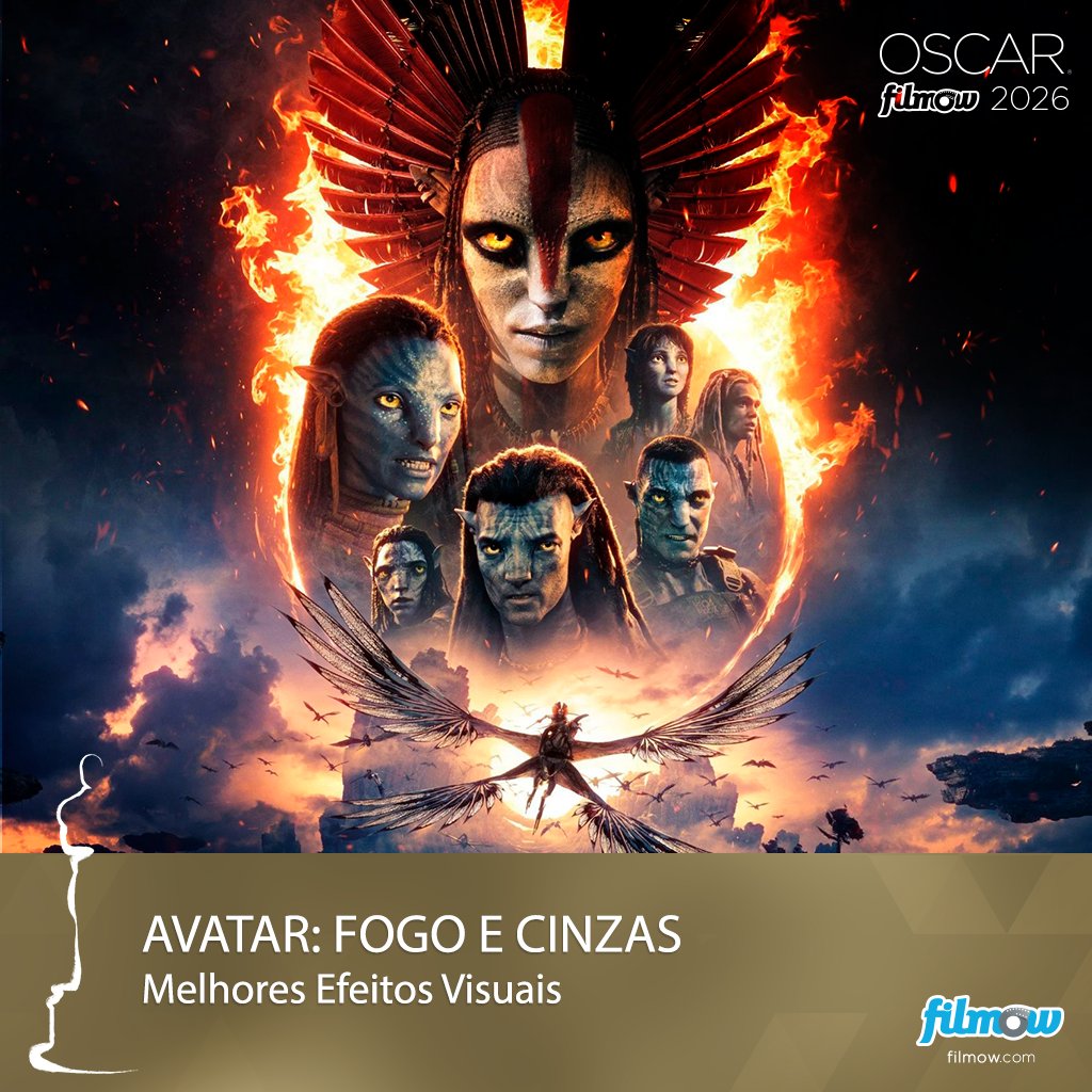 Avatar: Fogo e Cinzas venceu o Oscar na categoria de Melhores Efeitos Visuais #Oscars