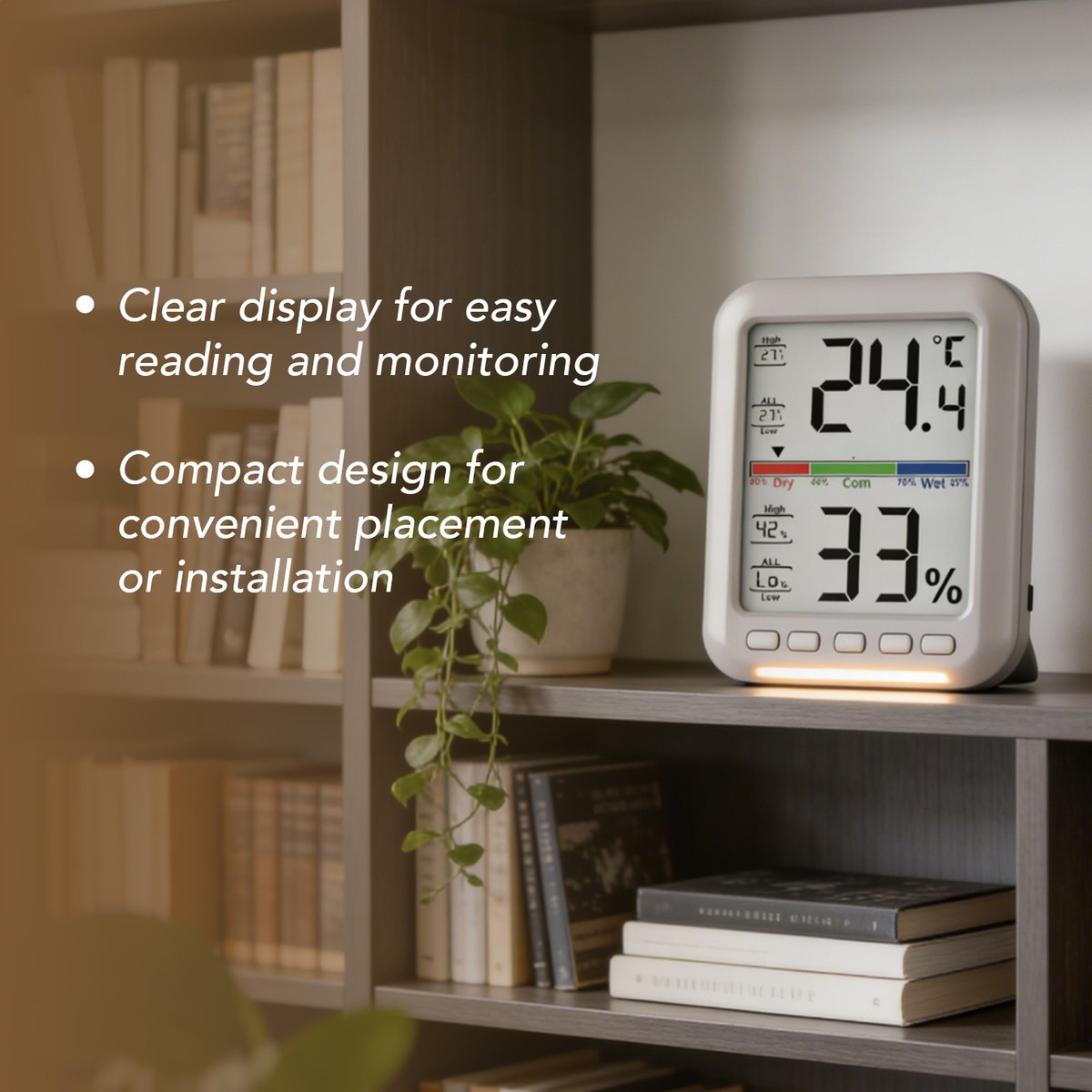 Peter_Ajs's tweet photo. TENTENSO ATL-300 Ambient Thermo-Hygro Meter
 Comfort at a Glance

✅Real-time monitoring
✅High-sensitivity sensor
✅Clear display with comfort zones
✅Compact design for placement or wall mounting

Ideal for homes, offices, warehouses, and greenhouses.

#HomeComfort https://t.co/ZQHoryODSk