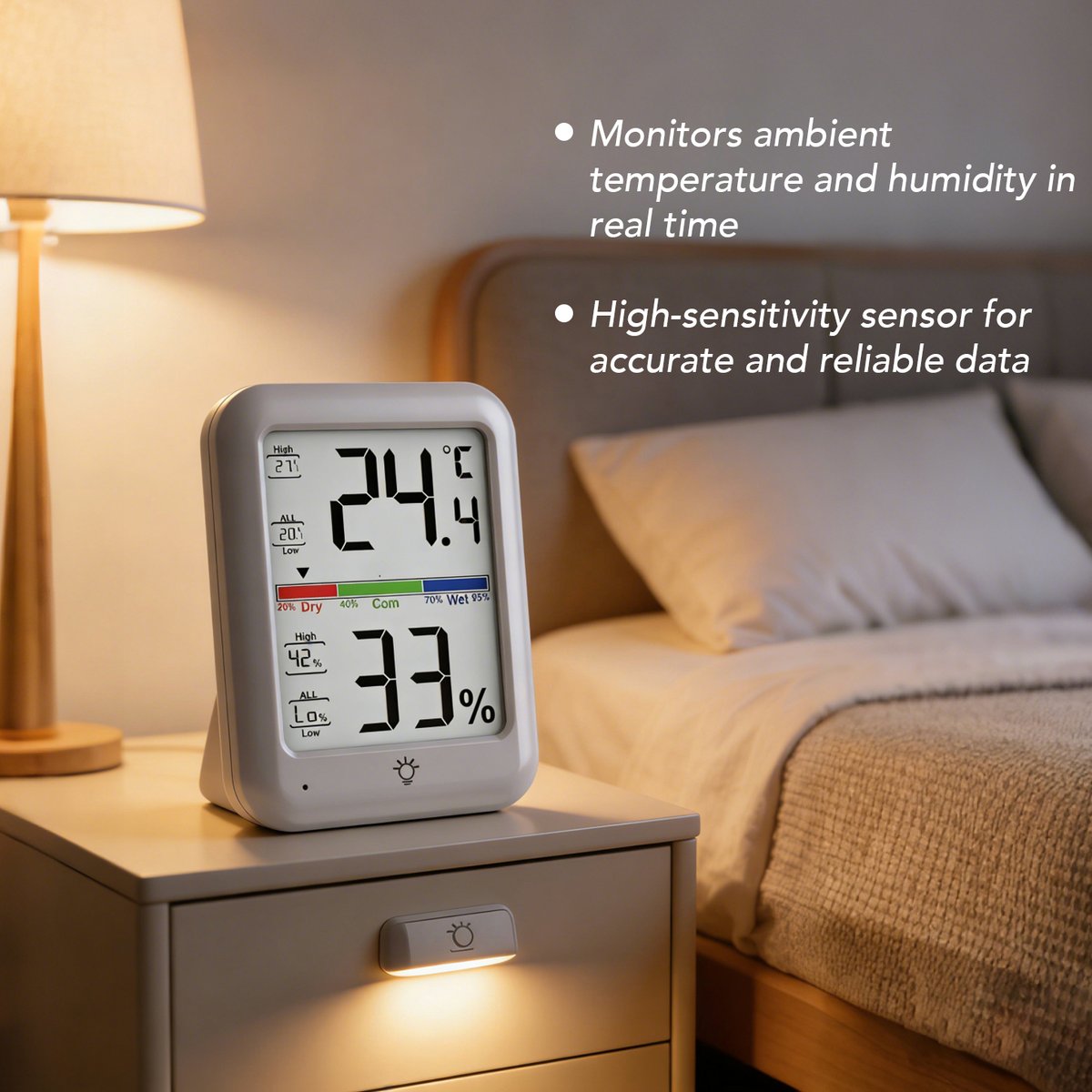 Peter_Ajs's tweet photo. TENTENSO ATL-300 Ambient Thermo-Hygro Meter
 Comfort at a Glance

✅Real-time monitoring
✅High-sensitivity sensor
✅Clear display with comfort zones
✅Compact design for placement or wall mounting

Ideal for homes, offices, warehouses, and greenhouses.

#HomeComfort https://t.co/ZQHoryODSk