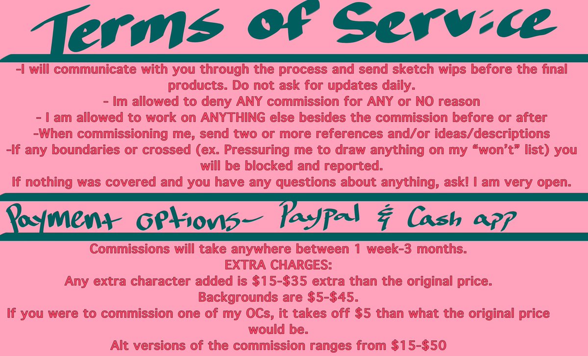 ember3435's tweet photo. NSFW Commission sheet! if there is anything you are unsure about (ex. What I will or won’t draw), please don’t be shy and ask! I’m a very non judgmental person, so long as you respect my boundaries! #nsfw #bbw #cosplay #commissions https://t.co/Y6jWyHVYPo