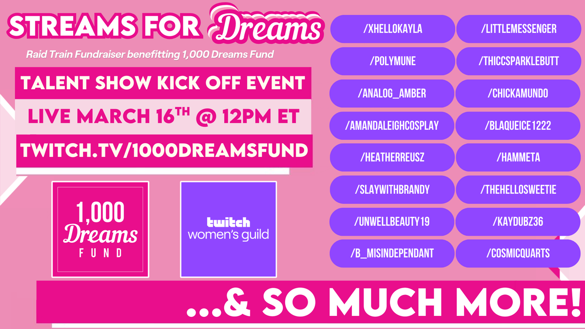 1,000 Dreams Fund tweet media
