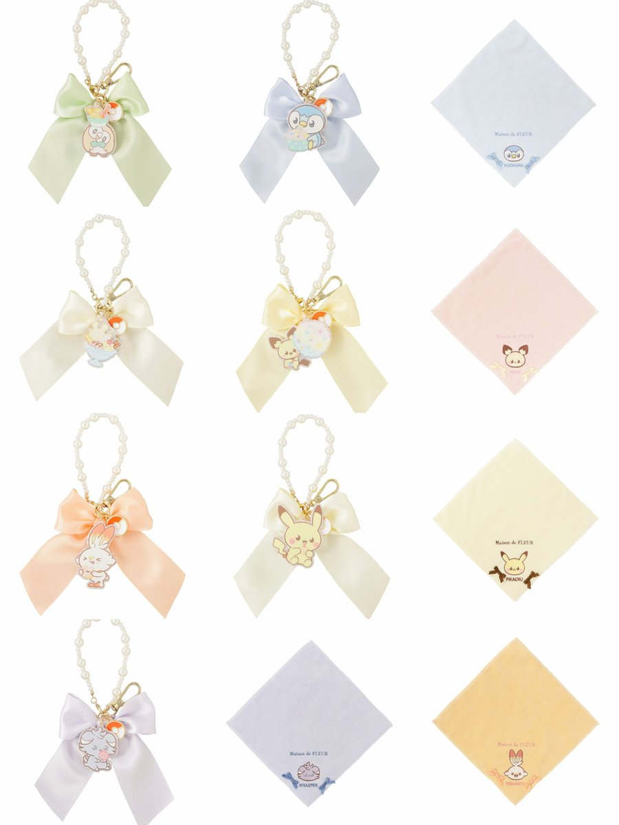 nya3ri's tweet photo. Maison de FLEUR
｢ポケピース｣ コレクション🎀🤍

🎀全国ショップ 
3/27(金)〜

🎀公式通販ストライプクラブ・ZOZOTOWN
3/27(金) 12時〜 https://t.co/E5LQeA0k6V