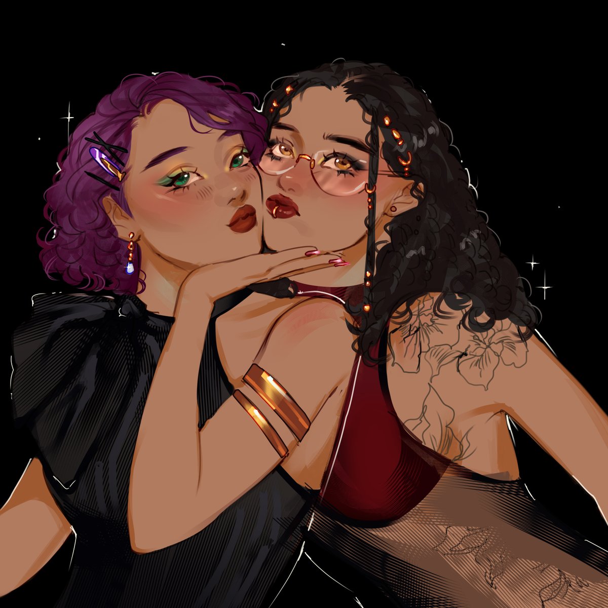9miminana's tweet photo. just as a reminder my c0mms are open ! ˏ★彡
these are some of my most recent commissioned artworks, prices and terms are avaliable on my carrd 📎 https://t.co/03Ujnxmzr7 

as always, please consider commissioning human artist! https://t.co/oC6NY69zR1