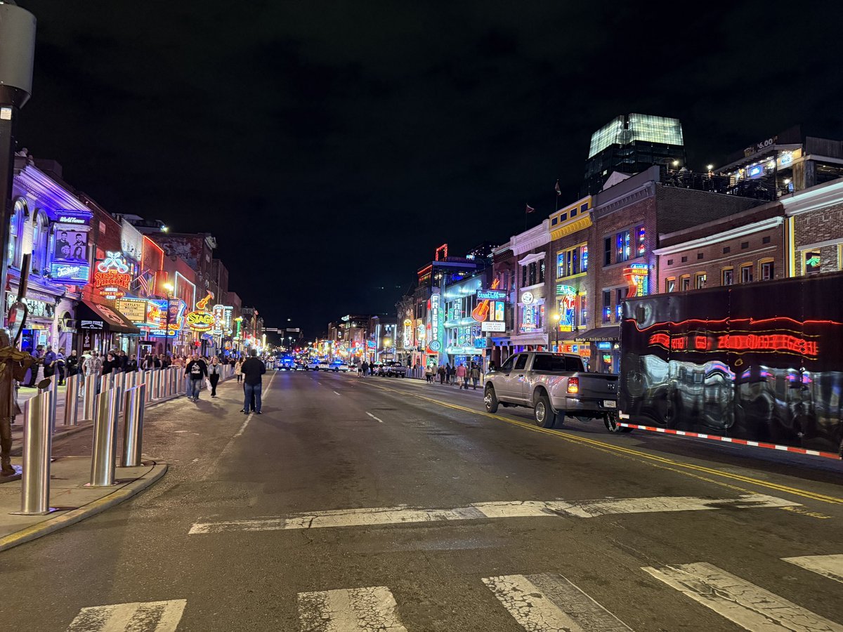 ESPN was out here tonight so no cars on Broadway.