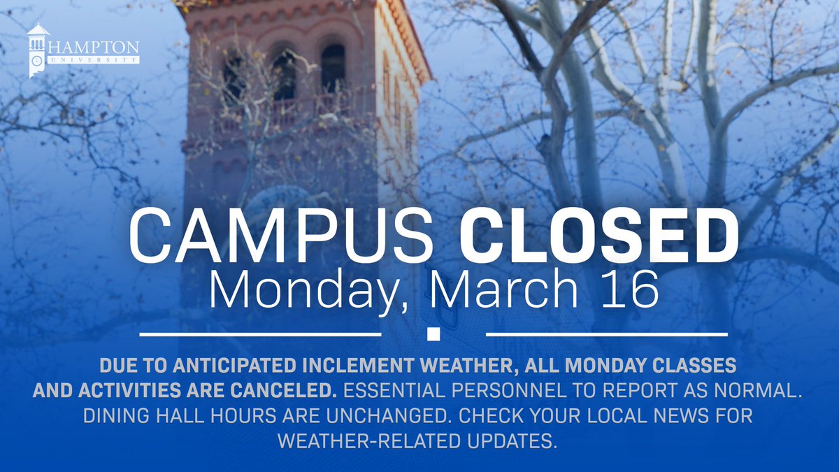Hampton University tweet media