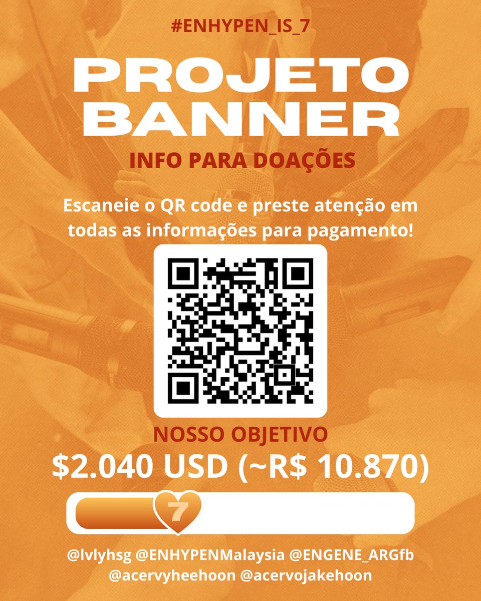 ENGENE, É NOSSA HORA DE BRILHAR✨✨

Um banner ENORME será colocado em frente ao prédio da HYBE para mostrar o nosso amor e suporte aos 7 membros do ENHYPEN.

Essa ação é uma colaboração entre: <a href="/ENGENE_ARGfb/">ENGENE ARGENTINA</a>, <a href="/ENHYPENMalaysia/">ENHYPEN MALAYSIA 🇲🇾 | Fanbase</a>, <a href="/lvlyhsg/">Vane ENHYPEN IS 7 ౨ৎ</a>, <a href="/acervyheehoon/">Acervo Heehoon| SevEN-</a> e <a href="/acervojakehoon/">acervo jakehoon | ENHYPEN IS 7</a>

Como eu
