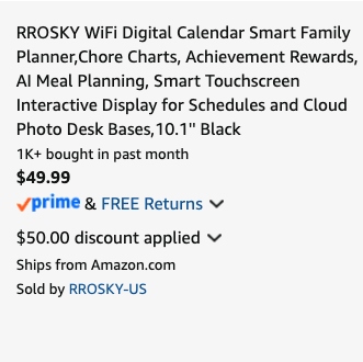 LordOfDiscounts's tweet photo. 🗓️WiFi Digital Calendar Smart Family Planner,Chore Charts, Achievement Rewards, AI Meal Planning, Smart Touchscreen Interactive Display 10.1'' Black, now $49.99 via Amazon

✅ Use code EPE4UAGV at checkout

🔗 - https://t.co/dndyNNgs2r

#LRDeal | #AD https://t.co/7vItDyfERL