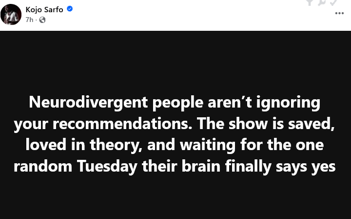 No Nonsense Neurodivergent tweet media