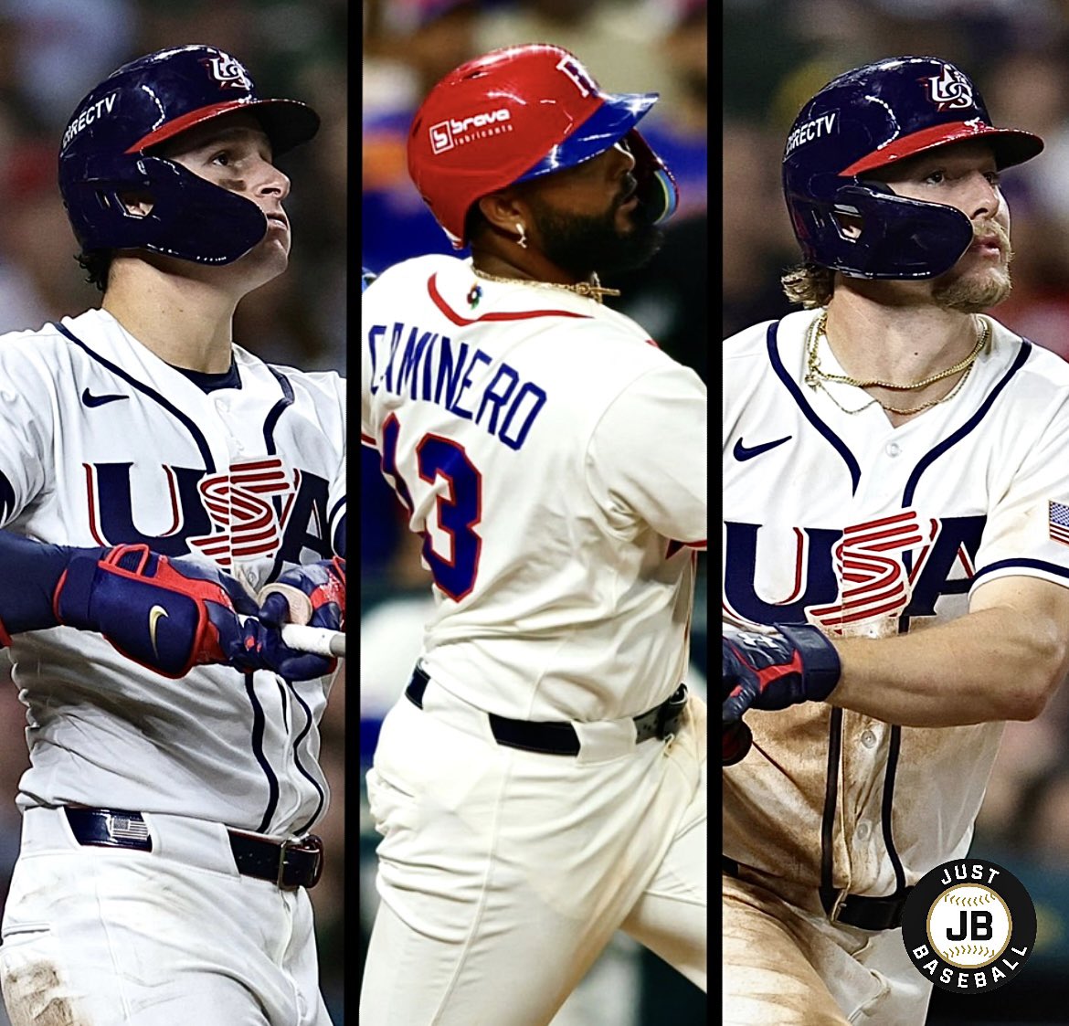 The ages of the 3 players who’ve homered tonight:

🇩🇴Junior Caminero: 22 years old
🇺🇸Gunnar Henderson: 24 years old
🇺🇸Roman Anthony: 21 years old

The future of our game is in great hands ⚾️