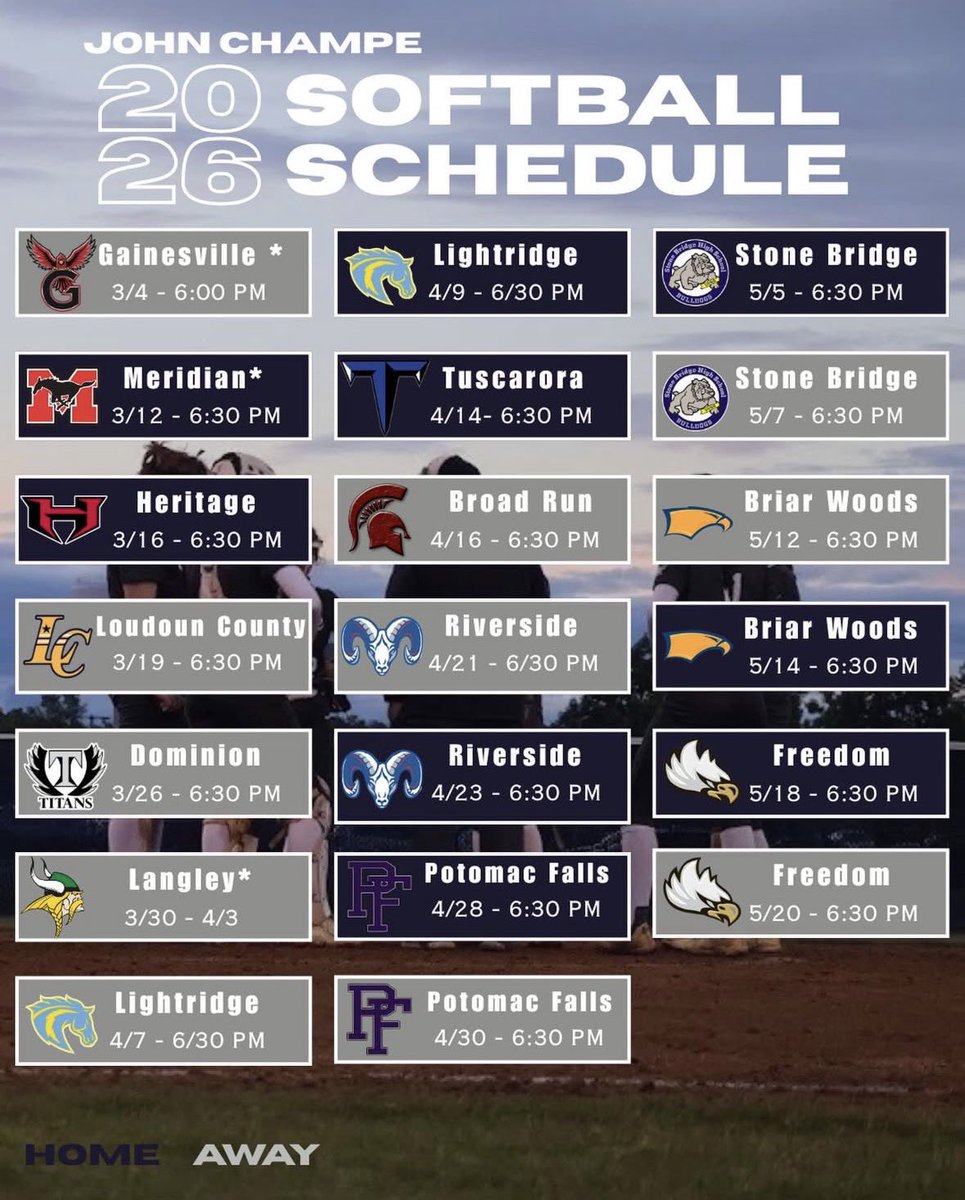 John Champe Softball tweet media