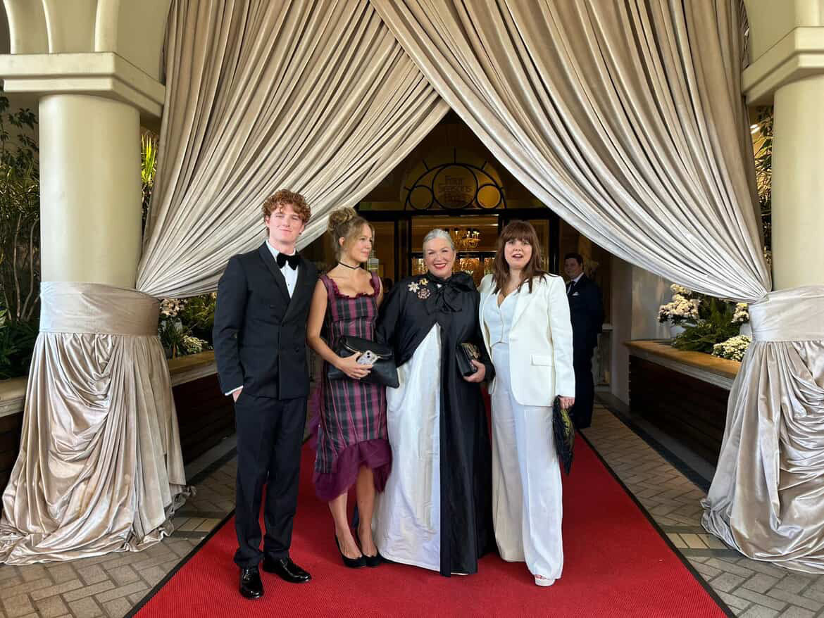 RUBY WEARING HER ABADI GOWN AT THE ACADEMY AWARDS