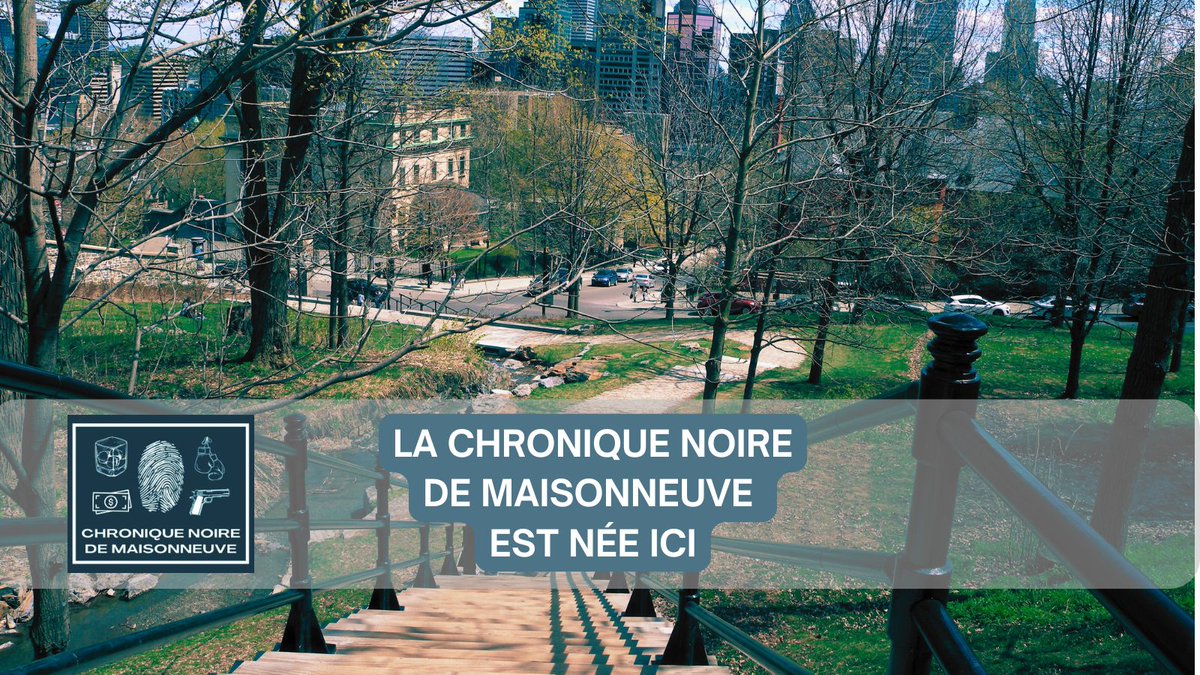Maisonneuve est née dans un escalier du Mont-Royal.
Une amie. Sa détermination. Et l'évidence que les rêves se réalisent quand on arrête de les remettre.
4 tomes plus tard, Maisonneuve existe. 👉 À LIRE PAR ICI shorturl.at/TJANe #CNM #PolarQC #RomanNoir