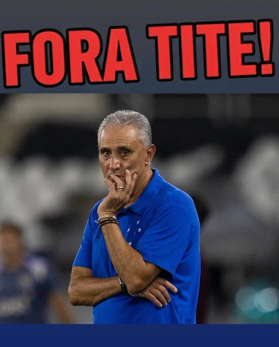 Tite tem que ser demitido hoje mesmo no vestiário!

Acorda Cruzeiro!