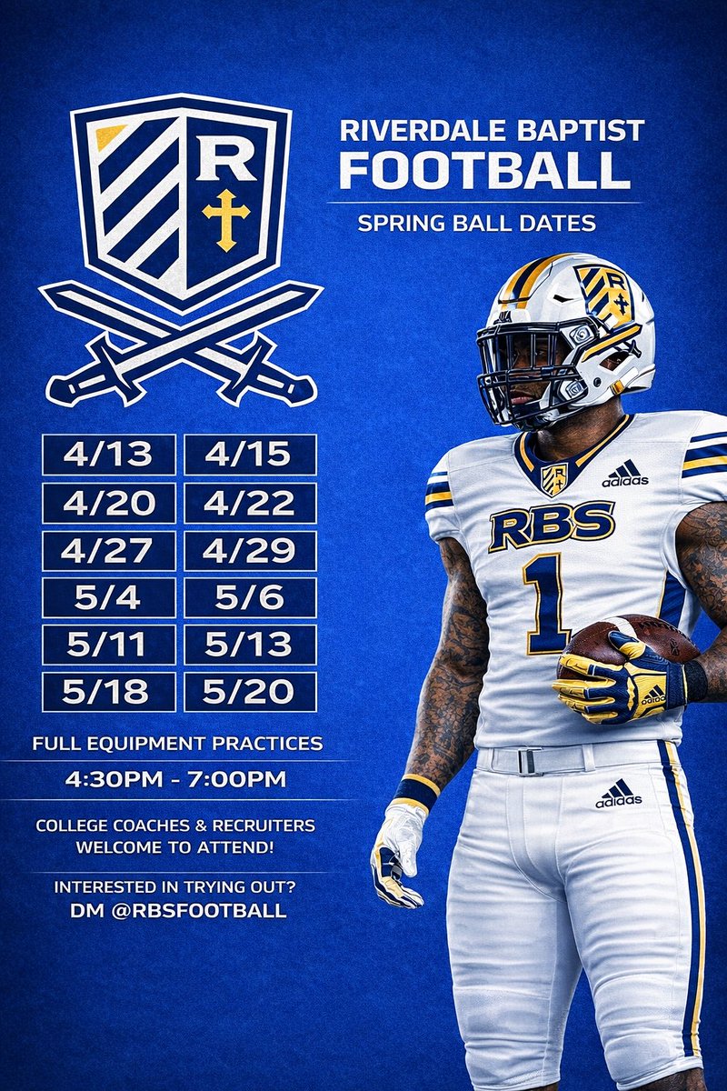 Riverdale Baptist Football tweet media