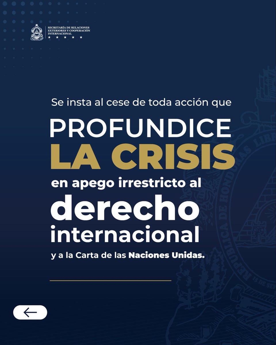 Cancillería Honduras tweet media