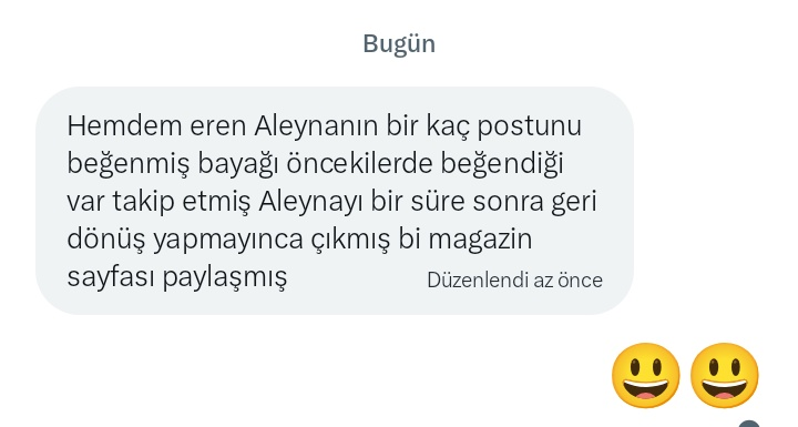 Eziklik seviyesi baya yoğun bu arkadaşın. Başkalarına laf atacağına kendine baksın.