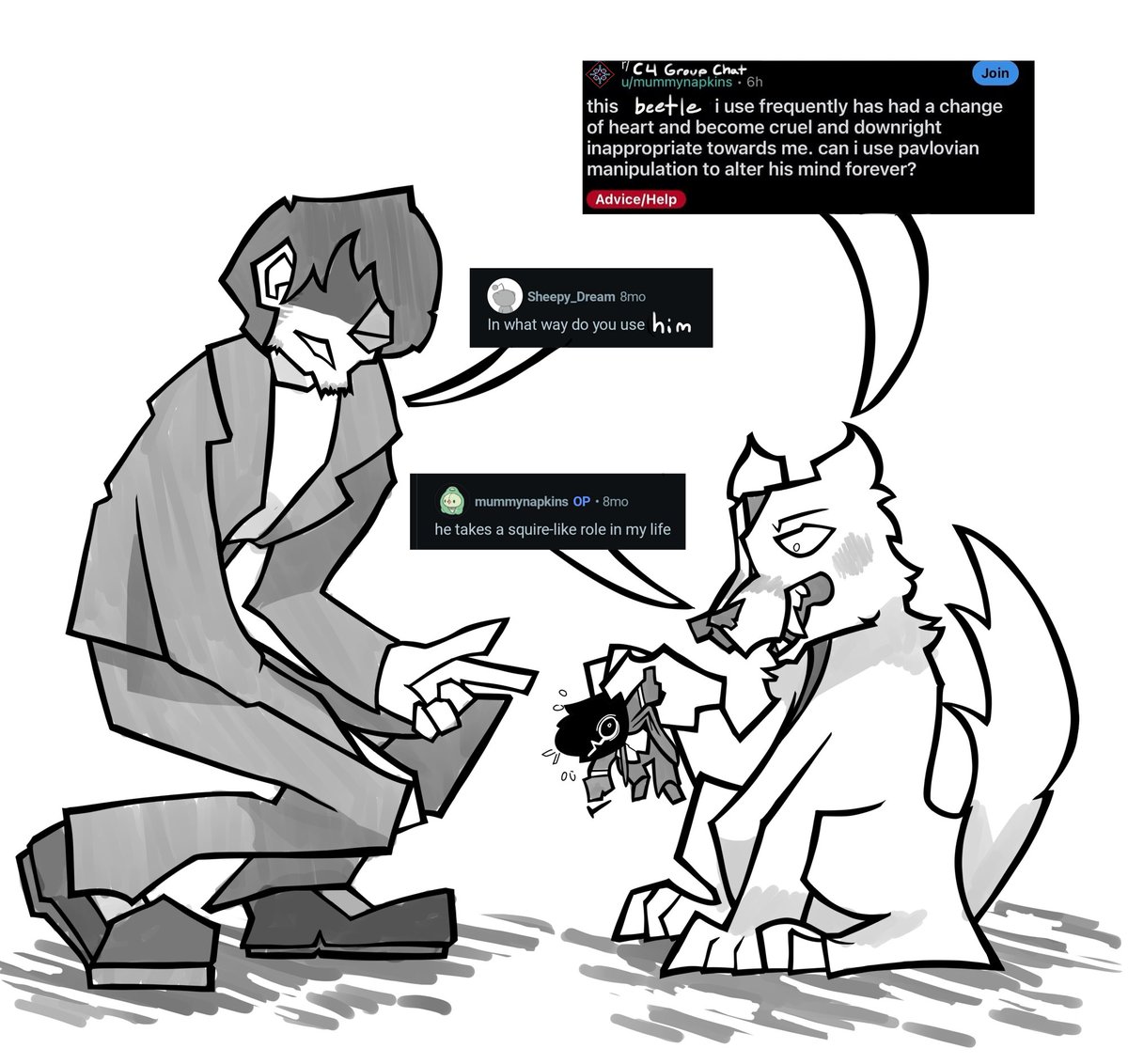 ma theres a weird dog outside tweet media