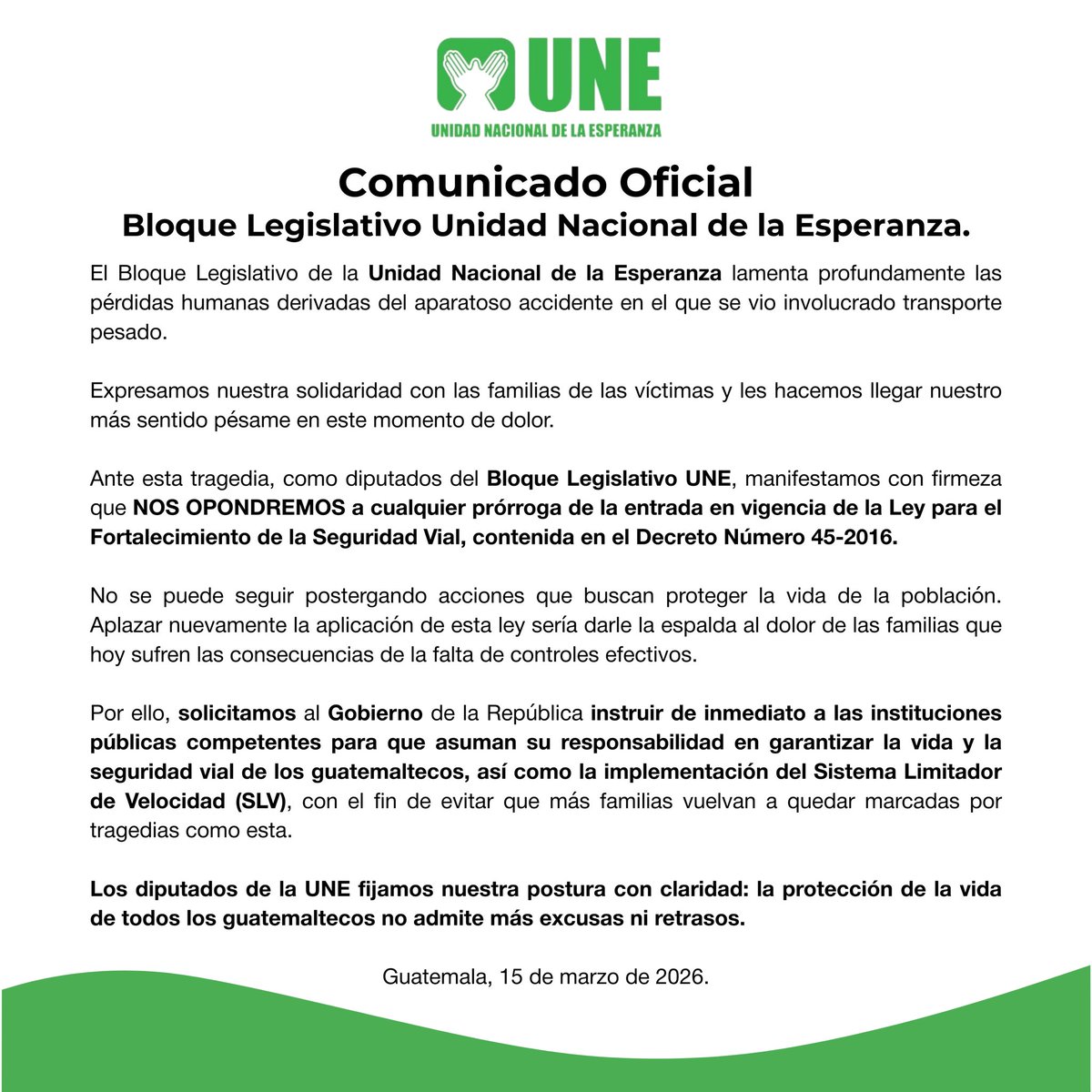 Bloque UNE Oficial tweet media