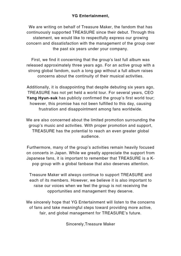 Teume!
TREASURE DESERVES WORLD TOUR‼️
TREASURE DESERVES WORLD TOUR‼️

TREASURE DESERVES BETTER ‼️
TREASURE DESERVES BETTER ‼️

PROPER PROMOTION FOR TREASURE ‼️
PROPER PROMOTION FOR TREASURE ‼️

<a href="/ygent_official/">YG FAMILY</a>