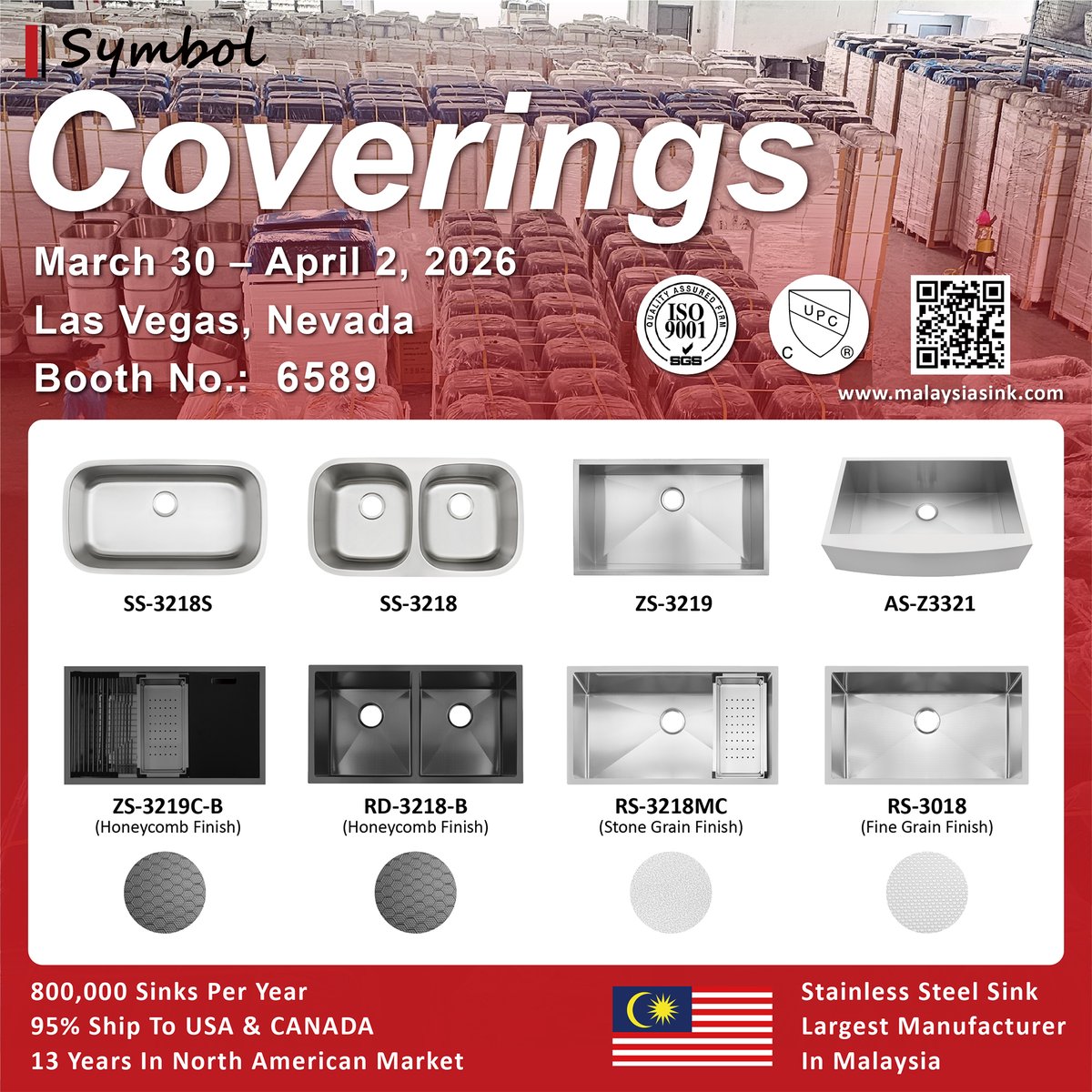 SymbolSteel's tweet photo. The countdown is on.

Symbol is heading to Coverings 2026! We’re bringing our newest designs and top-tier craftsmanship to the Las Vegas Convention Center.

Experience the perfect finish for your next project.

#KitchenDesign #Coverings2026 #Vegas #SymbolSink #OEMManufacturing https://t.co/X21K8y76BH