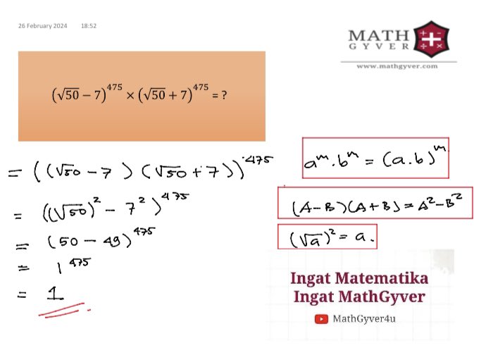 MathGyver tweet media