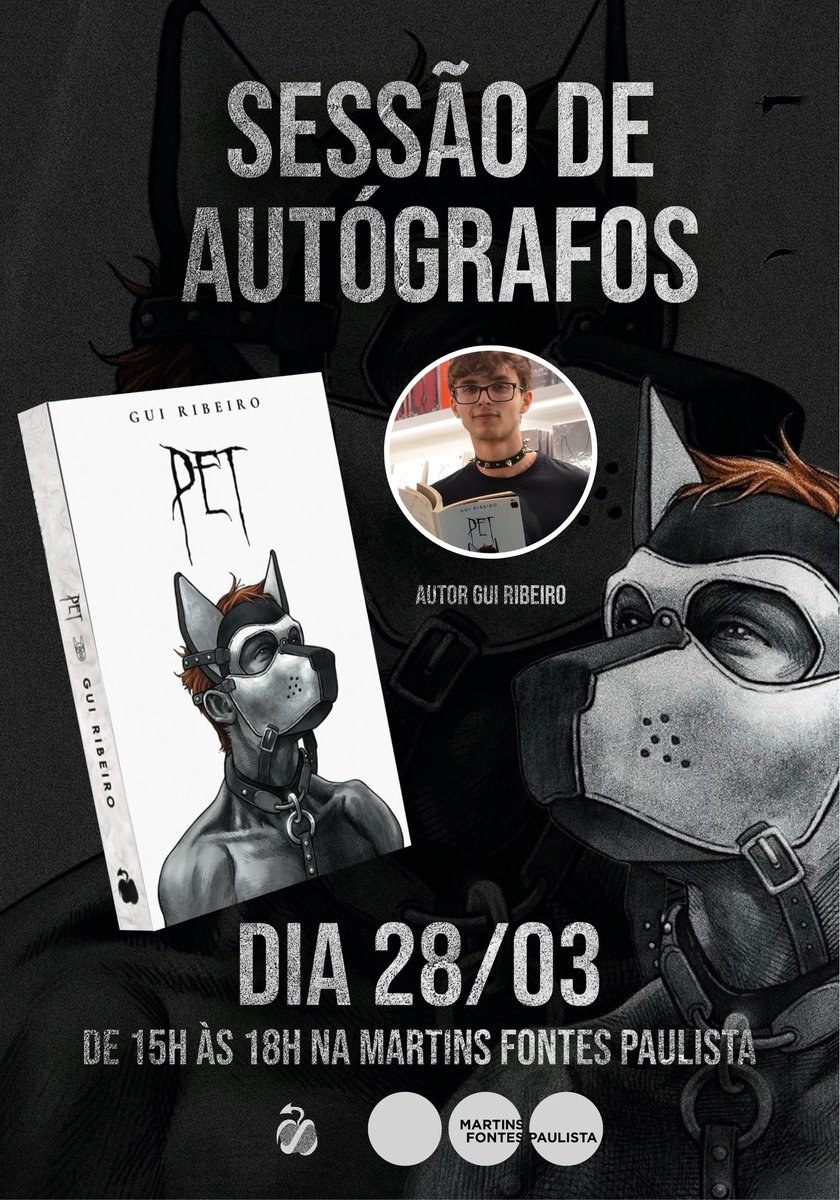 FrutoProibidoEd's tweet photo. Uma passadinha na Livraria Martin Fontes, no dia 28 de março e você vai poder conhecer o autor de PET, Gui Ribeiro e aproveitar uma sessão de autógrafos especial!

Queremos te ver lá, frutinhas🍎 https://t.co/mohbS2VykN