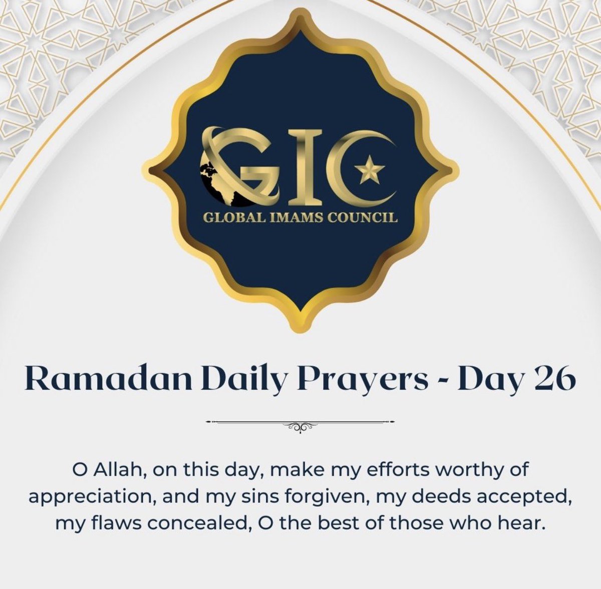 Global Imams Council (GIC) tweet media