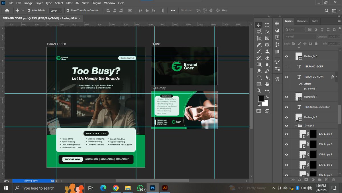 jozieadept's tweet photo. Structure is everything 📐 Wrapping up a flyer redesign. Setting up a solid grid makes balancing heavy text much easier.

How do you organize your layers? Let's talk workflow 👇🏾 https://t.co/K9MowPI8vm
