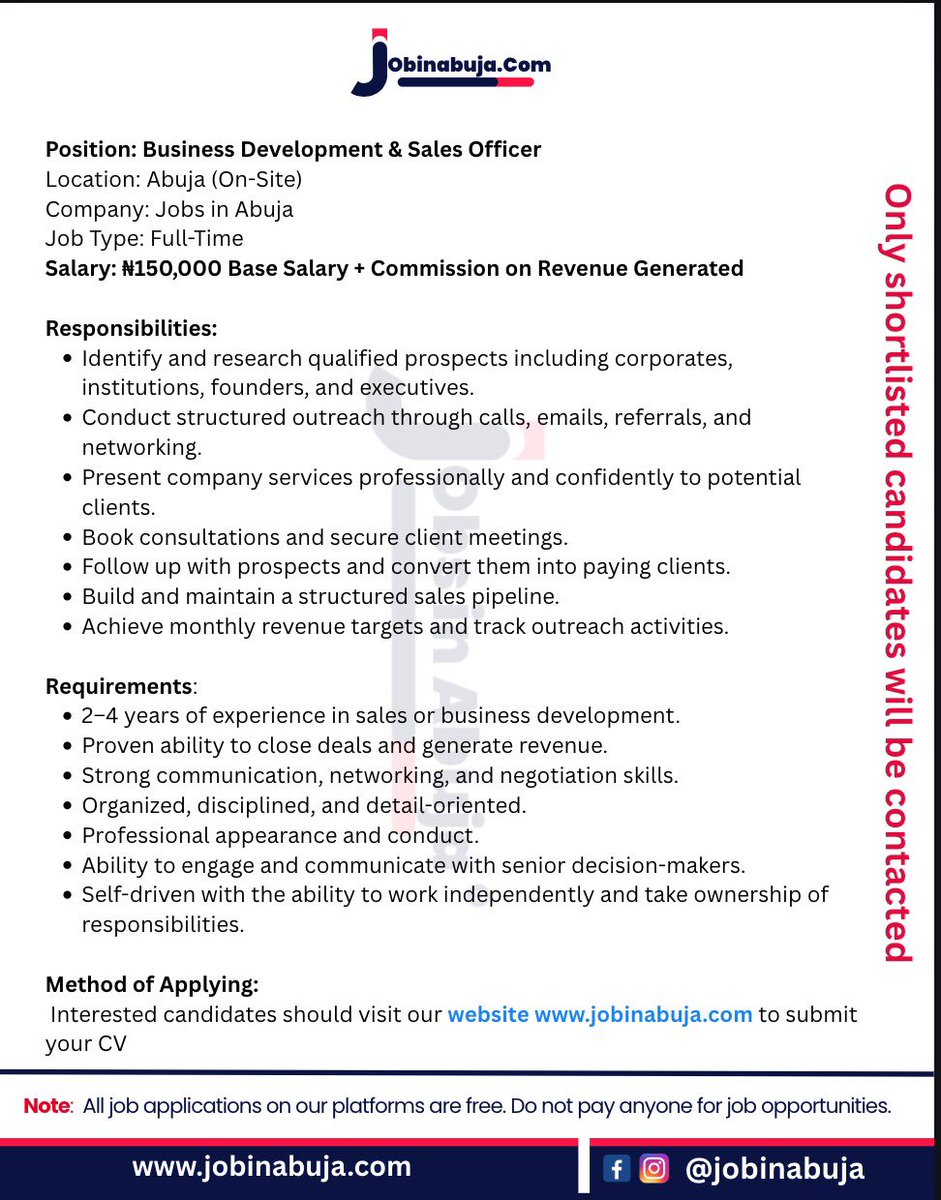 #jobsinabuja