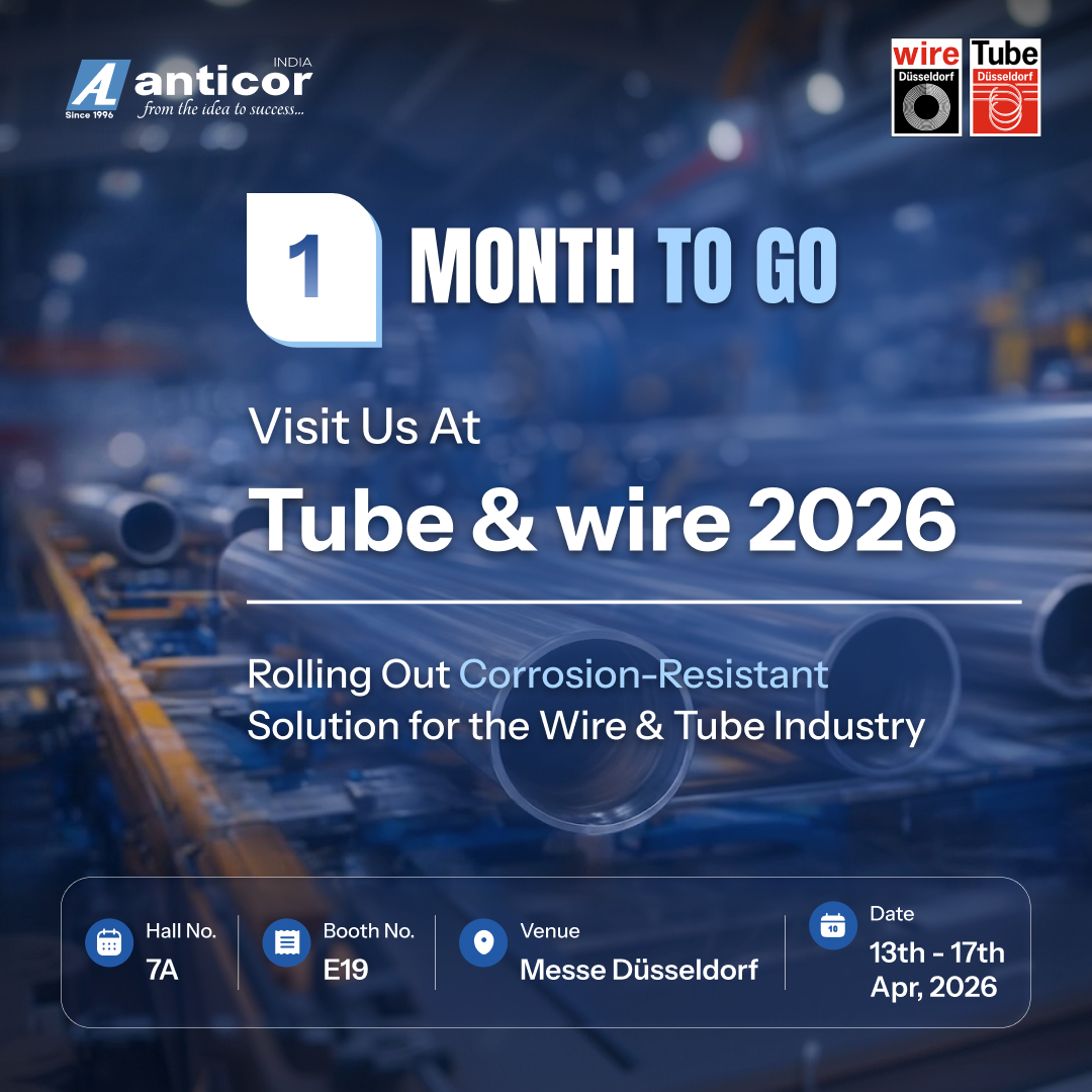 Arvind_Anticor's tweet photo. Arvind Anticor Limited at Wire &amp; Tube 2026

📍 Hall 7A | Booth E19
📅 13–17 April 2026
🌍 Messe Düsseldorf, Germany

Explore our Pickling Plants &amp; Surface Treatment Solutions for the wire &amp; tube industry.
🌐 https://t.co/TGxR0Gi9BD

#WireTube2026 #WireDusseldorf #PicklingPlants https://t.co/lTveW0DGsO