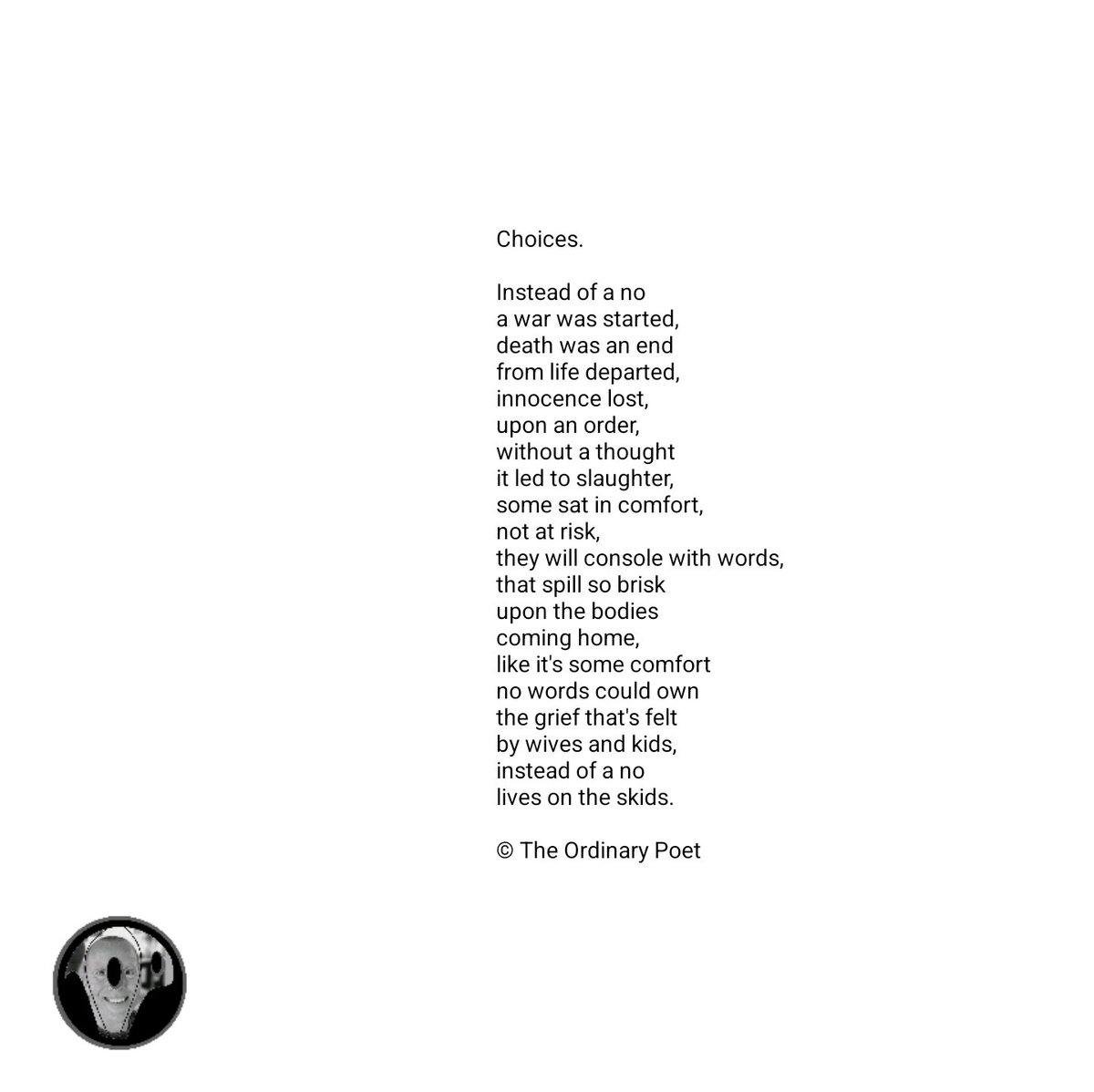 The Ordinary Poet tweet media