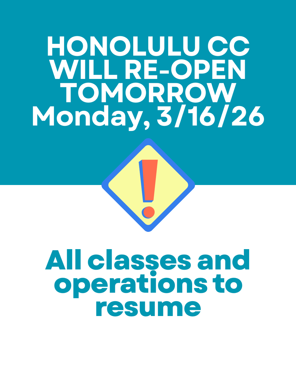 Honolulu Community College tweet media