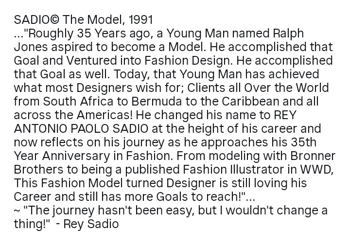 DesignerSADIO's tweet photo. 35th Year Anniversary in Fashion https://t.co/v4jAiVAodv