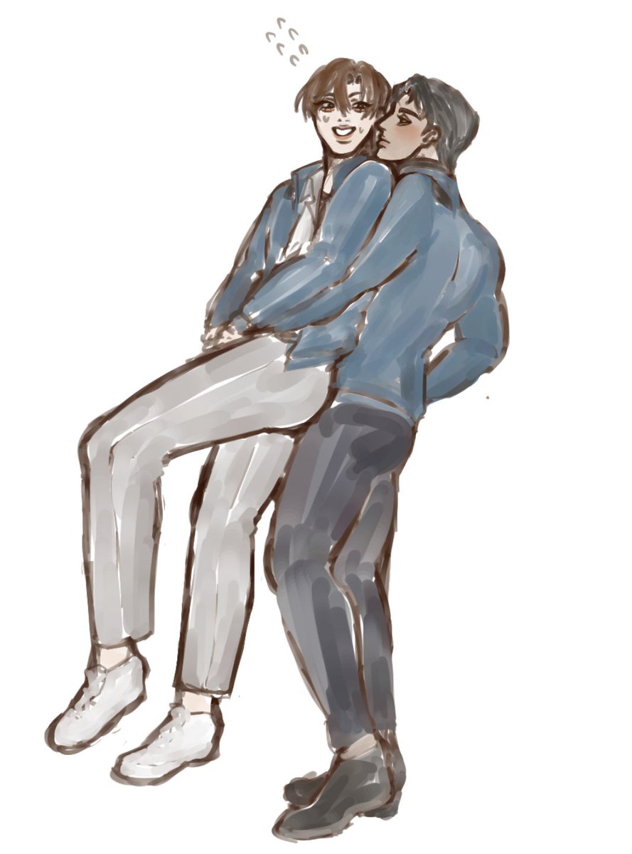 ris_yreth's tweet photo. ryuchoi with that woosan clip that's been going over my tl and another doodle,, https://t.co/Fwt3tX6oER