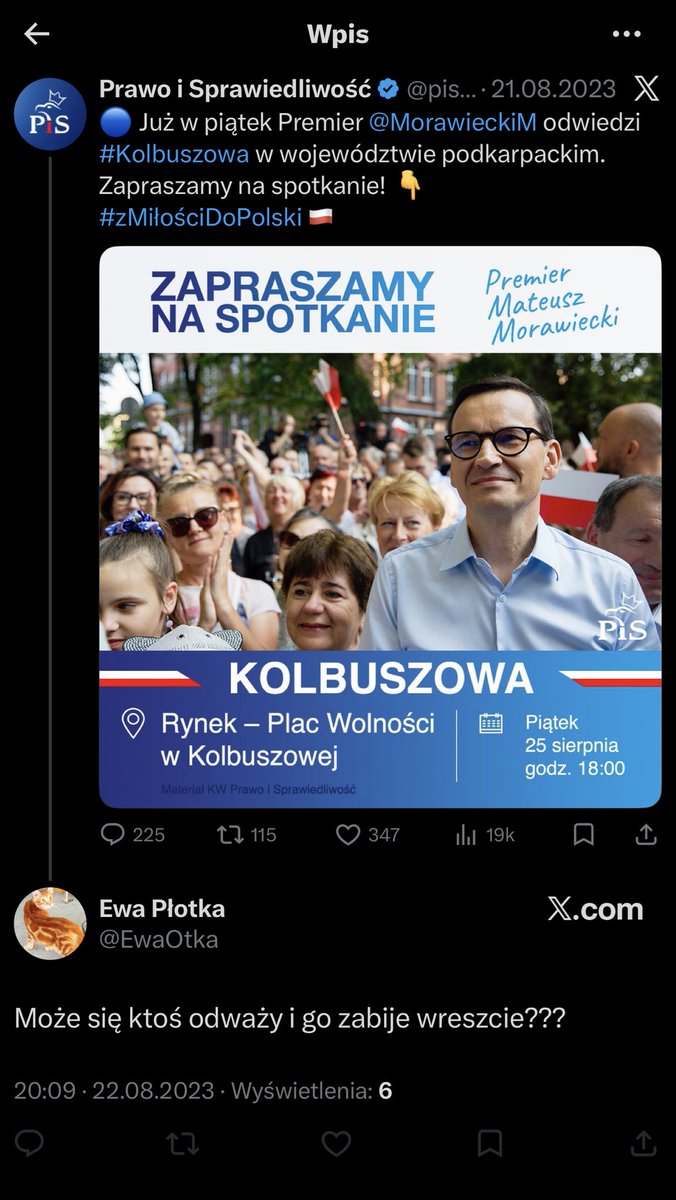 AnnaKseniaELO's tweet image. Kochani wszystkie ręce na pokład. Zgłaszamy na @PolskaPolicja. To jest nawoływanie do zabójstwa👇
@PolskaPolicja czy już zajęliście się @EwaOtka ?