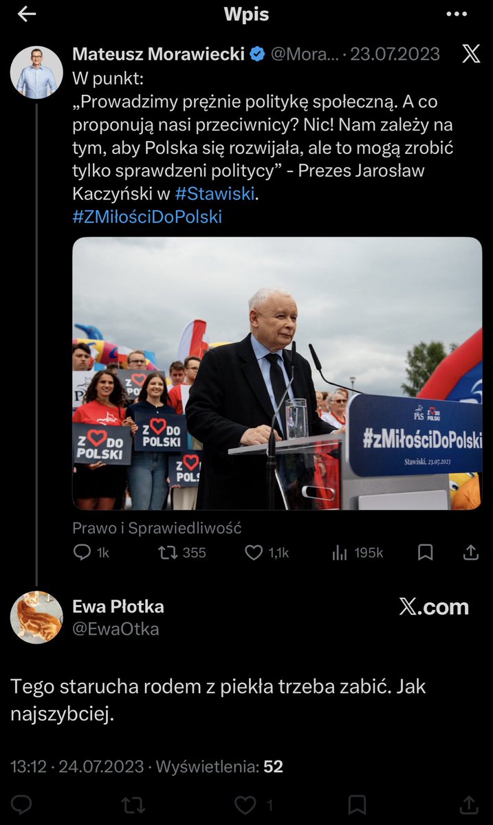 AnnaKseniaELO's tweet image. Kochani wszystkie ręce na pokład. Zgłaszamy na @PolskaPolicja. To jest nawoływanie do zabójstwa👇
@PolskaPolicja czy już zajęliście się @EwaOtka ?
