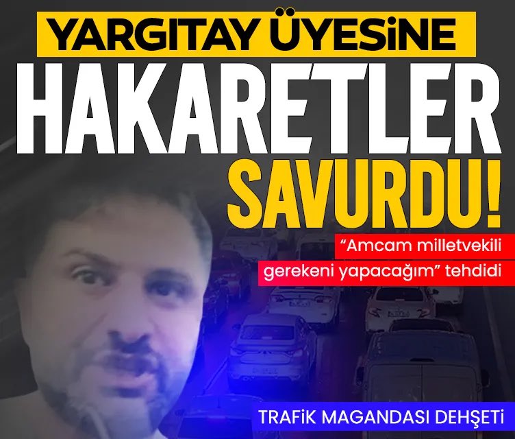 ♦️SABAH|ÖZEL

Yargıtay Üyesi Ömer Faruk Aydıner, geçtiğimiz Ocak ayında Mecidiyeköy'de otomobiliyle seyir halindeyken bir trafik magandası tarafından taciz edildi. Aracından inen sürücü Aydıner'e hakaretler savururken, "Amcam milletvekili, gerekeni yapacağım" şeklinde tehditvari